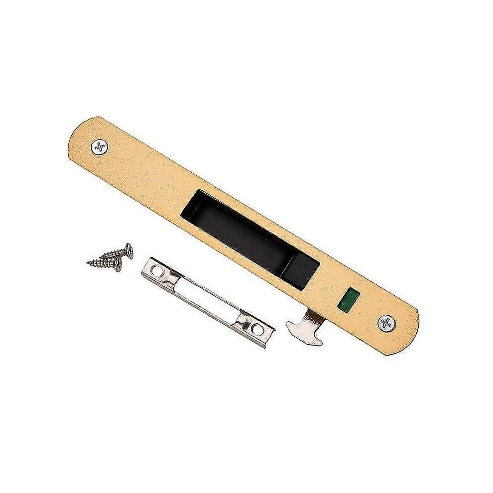 (As Show, One Size) Sliding Door Lock Aluminum Alloy Safety Door Lock Handle Invisible Recessed Handle Latch Hook Lock For Balcony 5061696773031