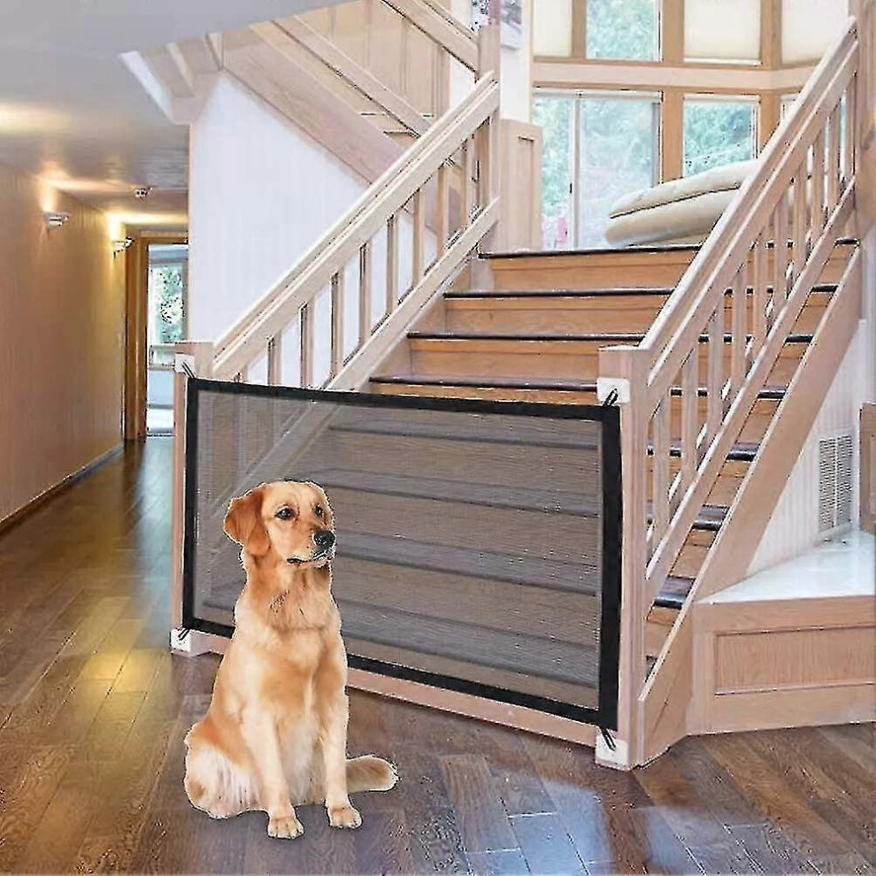 (As Show, One Size) Stair Safety Gate, Dog Barrier, Can Be Installed Anywhere Not,Specified Exsader