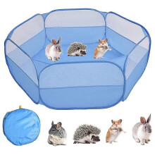 (As show, One size) Small Animals Cage Tent, Breathable Pet Playpen Pop Open Outdoor/ Indoor Exercise Fence, Portable Yard Fence For Guinea Pig, Rabbits, Hamster
