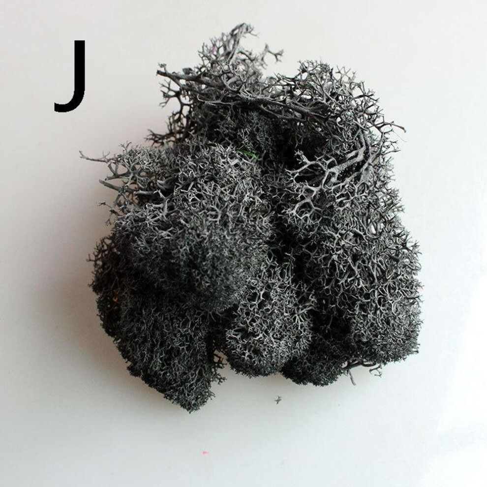 (black) 1 Bag Grass Plant Moss Artificial Landscape Craft Multicolor Flower Decor Micro Fake Fairy Home Garden Colorful Reindeer