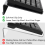 Acrylic Computer Keyboard Stand for Desk, Keyboard Riser Tilt Lift 7