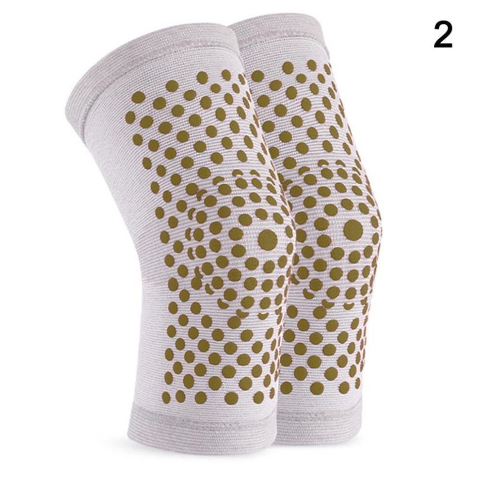 (gray) 1 Pair  Self-heating Wormwood Knee Pads To Relieve And Restore Joint Discomfort