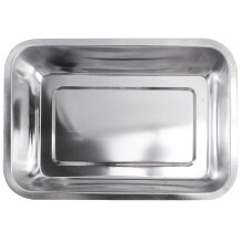 (As show, One size) Toaster Oven Tray Crack Proof Metal Pan Entryway Tray Keys Dog Crate Pan Rabbit Litter Box Toilet