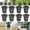 100 Pack 2.36 Inch Cups Slotted Mesh Wide Lip Filter Plant Net Pot 8