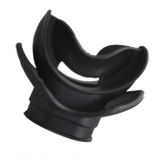 Embout buccal de plongée en silicone moulable Détendeur Noir