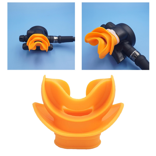 Moldable Silicone Diving Bite Mouthpiece Regulator Black 1