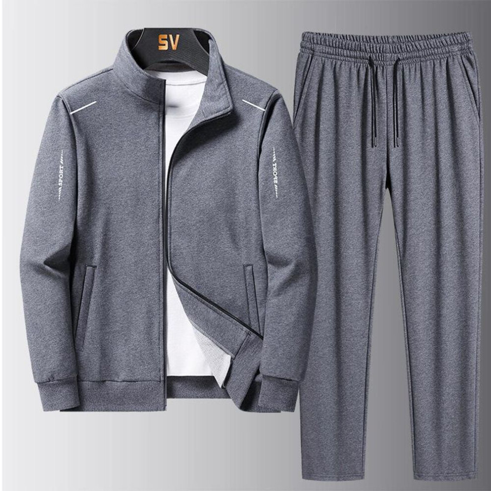 (grey, XXXXL) Men's Sportswear Set Tracksuits Two Pieces Sets Homme Clothes Hoodies+Pants Suit Male Streetswear Hoodie Jackets Plus Size