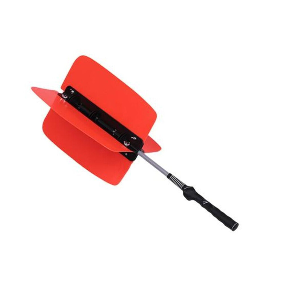 (orange) Golf Swing Trainer Golf Power Swing Fan Non-Slip Design Simple Installation Indoor Outdoor Golf Swing Practicing Aid