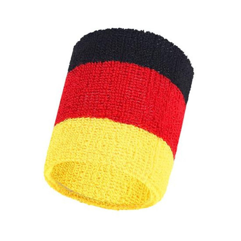 (black,red) Sports Wristband Rainbow Striped Sweatbands Wrist Support For Men Women Gym Sports Supplies Breathable Elastic Wrist Brace