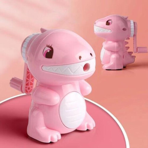 (green) Dinosaur Pencil Sharpener Cartoon Manual Pencils Easy Sharpener Small Lightweight Learning 2
