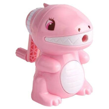 (pink) Dinosaur Pencil Sharpener Cartoon Manual Pencils Easy Sharpener Small Lightweight Learning