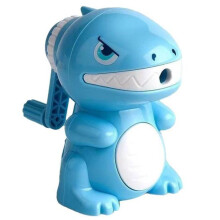 (blue) Dinosaur Pencil Sharpener Cartoon Manual Pencils Easy Sharpener Small Lightweight Learning