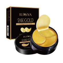 Collagen Augenmaske 24K Gold Augenpflaster Seetang Augen dunkle Augenringe Anti-Puffiness Anti-Aging Feuchtigkeitspflege für die Augen