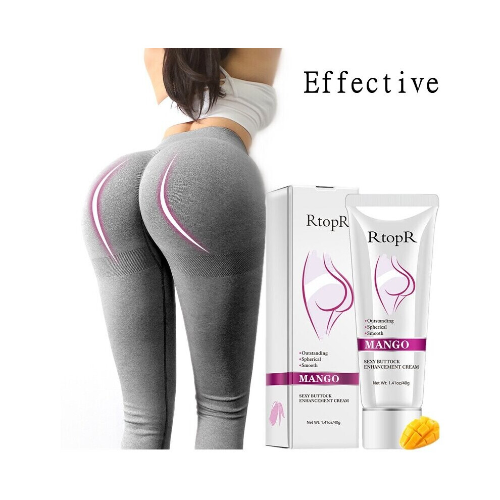 Butt Enlarger Enhancement Cream Hip Lift Up Buttock Growth Cream Stretchmark Cellulite Bigger Ass Cream 40g (Mango)
