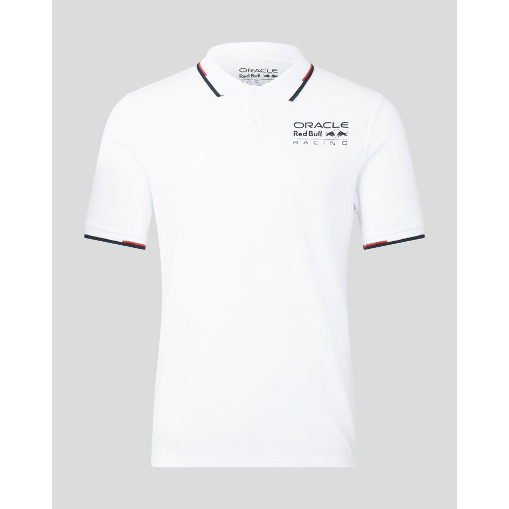 2023 Red Bull Racing F1 Core Logo Polo - White - Medium