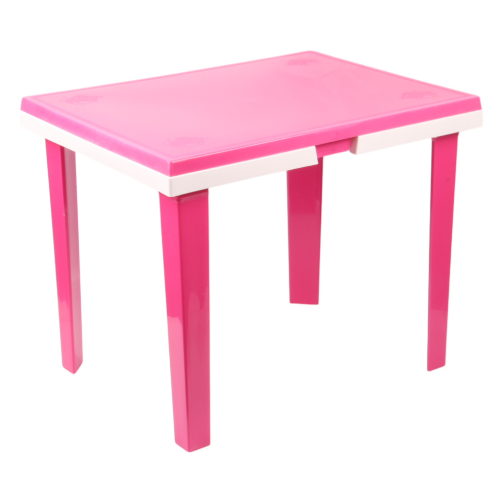 (Pink) Jolie Max Kids Table. Lift-Up Storage & Organizer.