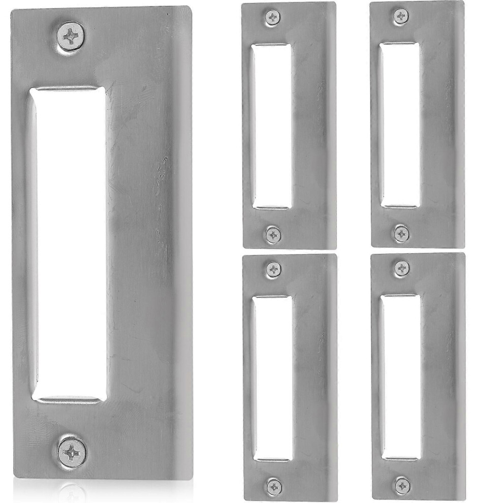(As Show, One Size) 5Pcs Deadbolt Strike Plates Door Strike Plates Security Door Reinforcement Plates 5062080716405