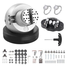 Vevor WNXZSZYHDGHJQ1VD3V0 Ball Vise, 5 in. Engraving Setting Tool, 360 deg Rotation Engraving Block Vise - 69 Piece