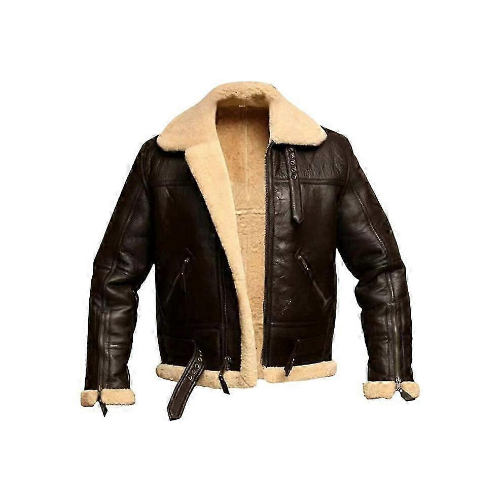 (M) Men's Winter Leather Jacket Artificial Fur