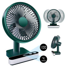 (As show, One size) Table Fan Desk Fan with Strong Airflow and Quiet, Desktop Fan Silent 180 Rotated