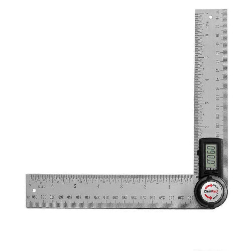 (As show, One size) 200mm stainless steel digital angle detector