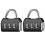 (As show, One size) 2 Pack 3 Digit Combination Padlock, Black Digit Security Padlocks Resettable Code Locks 1