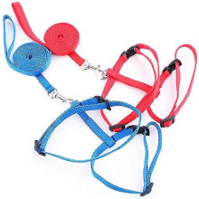 (As show, One size) Cat Harness 2 Pieces Cat Harness With Leash Escape-proof Adjustable Harnesses Ca