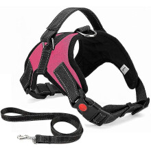 (As show, One size) No Pull Breathable Adjustable Comfort Free Lead Included For Small Medium Large