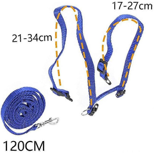 (As show, One size) Cat Harness 2 Pieces Cat Harness With Leash Escape-proof Adjustable Harnesses Ca 1
