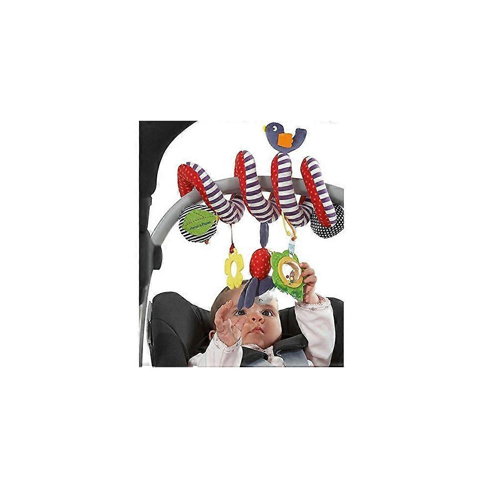 Konhill (As Show, One Size) Beespring Kid Baby Crib Cot Pram Hanging Rattles Spiral Stroller Car Seat Toy