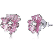 (BB birds, One size) 925 Sterling Silver Stud Earrings for Girls Ear Studs Hypoallergenic Earring for Women Fashionable jewelry