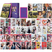 (As show, One size) ITZY LOMO Card 54Pcs itzy Poster Card GuessWho Card Kpop Photo Card Set Itzy Photo Cards