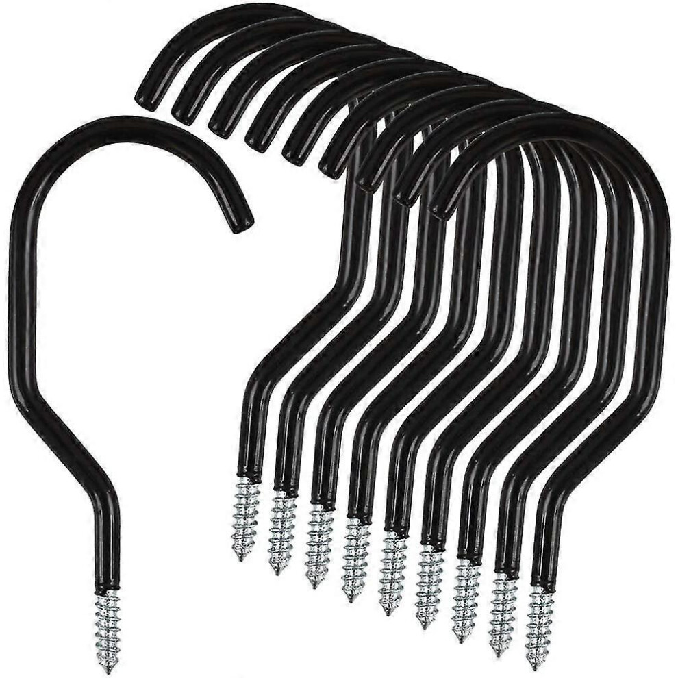 Konhill (As Show, One Size) Set Of 10 Standard Stainless Steel Bike Storage Hooksset Of 10 Standard Stainless Steel Bike Storage Hooks