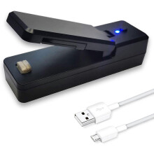 (As show, One size) Mini Heat Sealer for Bags Chargeable, Plastic Bag Sealer Heat Sealer, Mini Sealer for Plastic Bags, 2 In 1 Sealer And Cutter, Food Saver Portable Vacu