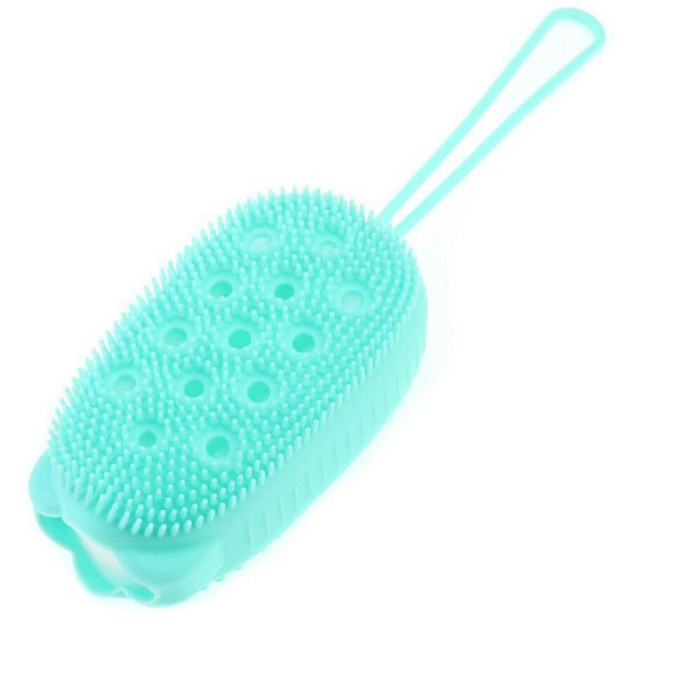 Konhill (As Show, One Size) Silicone Exfoliating Body Scrubber, Silicone Body Brush With Two Side For Body Exfoliating And Massage Natural Bristle Natural Bri