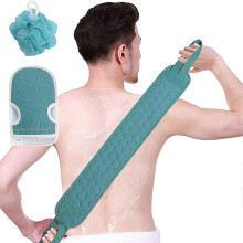 (As show, One size) Exfoliating Back Scrubber for Shower,Back Washer For Shower with Korean Exfoliating Gloves Mitt for Body Cleansing,Exfoliating Body Scrubber for Men a
