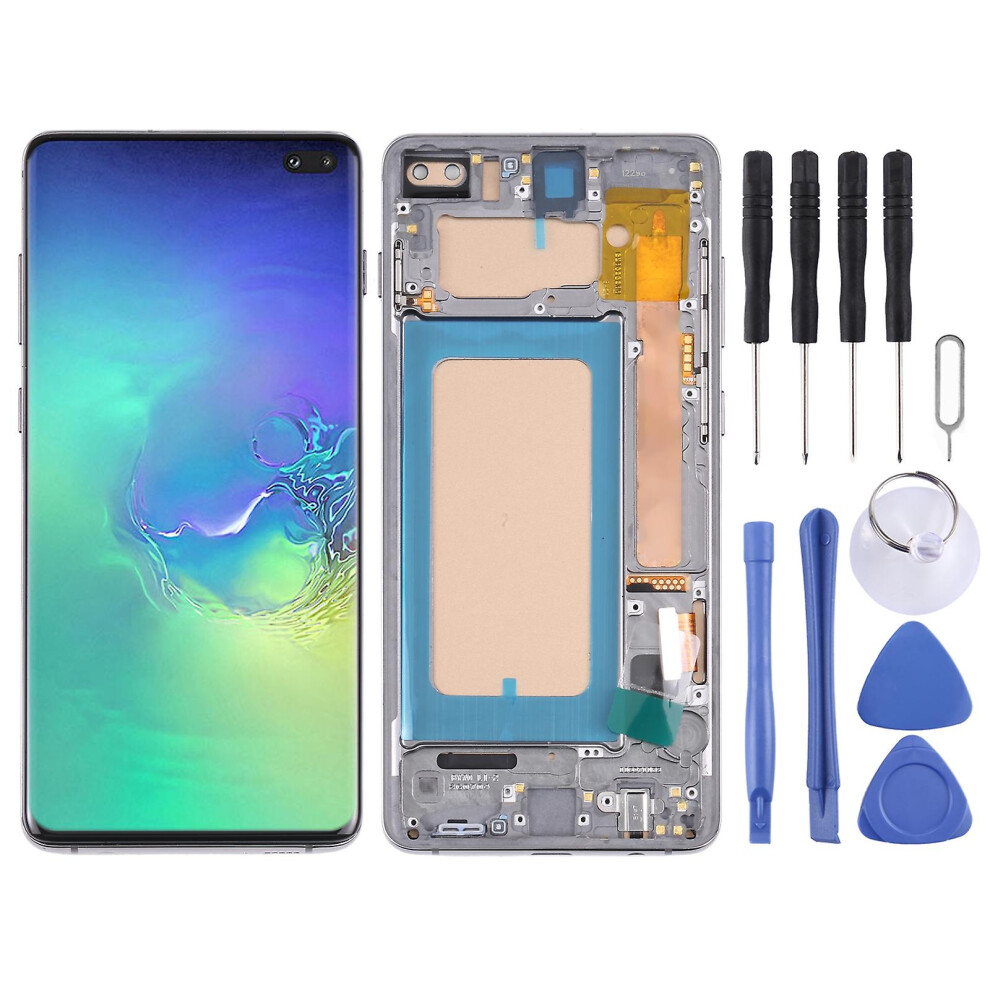 (Black) Tft Lcd Screen With Frame For Samsung Galaxy S10  Sm-g975