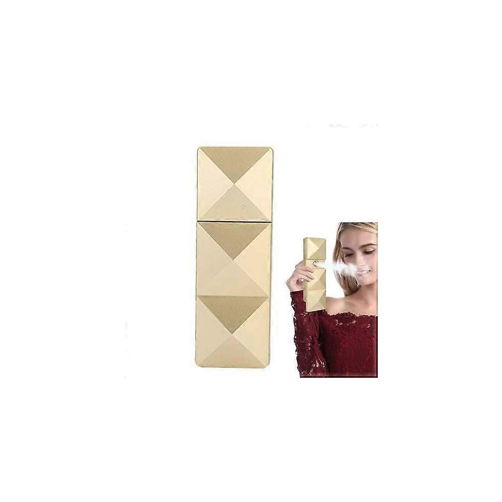 Gold (As Show, One Size) Nano Facial Mister Face Mist Sprayer Portable Usb Nano Handy Mist Spray Humidifier Face Hydration(Gold)