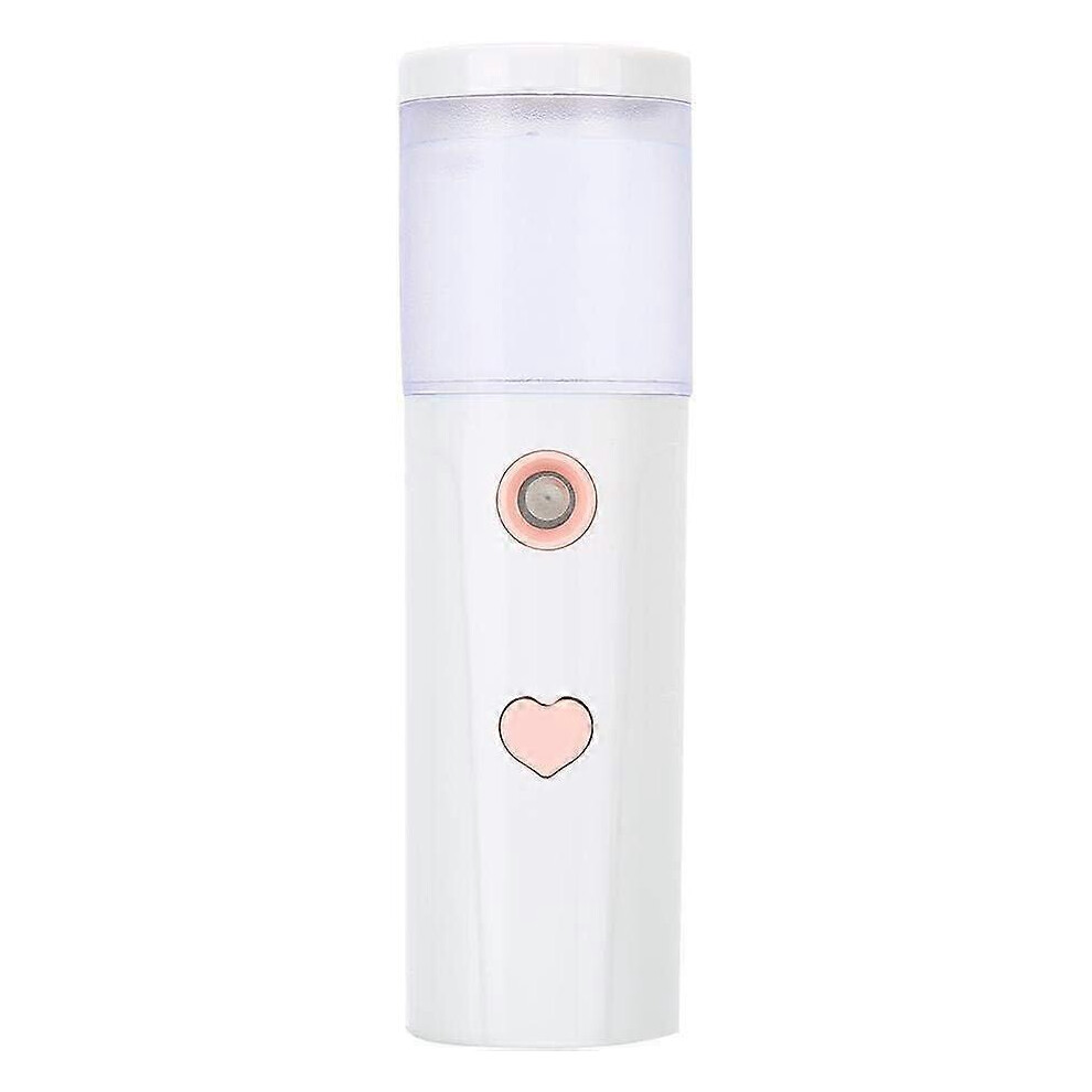 White (As Show, One Size) Usb Charging Nano Facial Moisturizing Sprayer, Facial Steamer, Handheld (White)