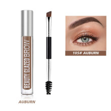 (Brunette) Waterproof Eyebrow Gel For Long Lasting, Highly Tinted Liquid Eye Brow Makeup