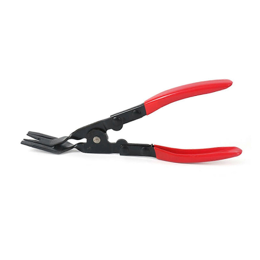 (As Show, One Size) 1Pcs Car Plastic Rivet Snap Plier Snap Fastener Tool Eyelet Setting Plier Red Tool 5061696782262