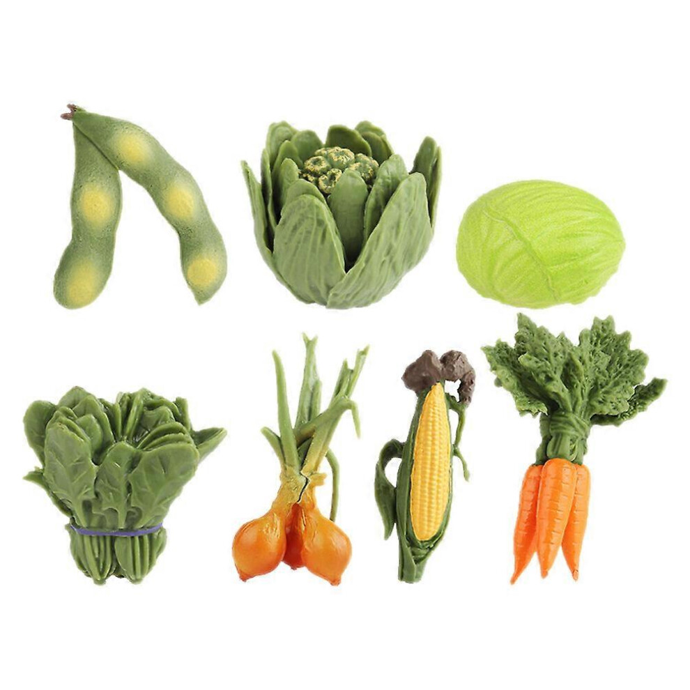 (As show, One size) 7Pcs Vegetable Ornament Micro Landscape Vegetable Ornament Bonsai Decor Craft Planter Decoration-image-OPC-PG868P5-NEW