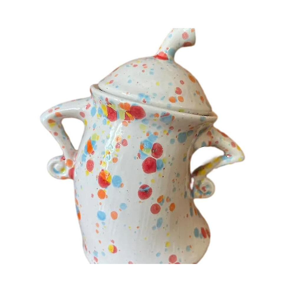 (Multicolor) Canister With Attitude Cute Sassy Storage Canister Fun Ceramic Desktop Ornaments