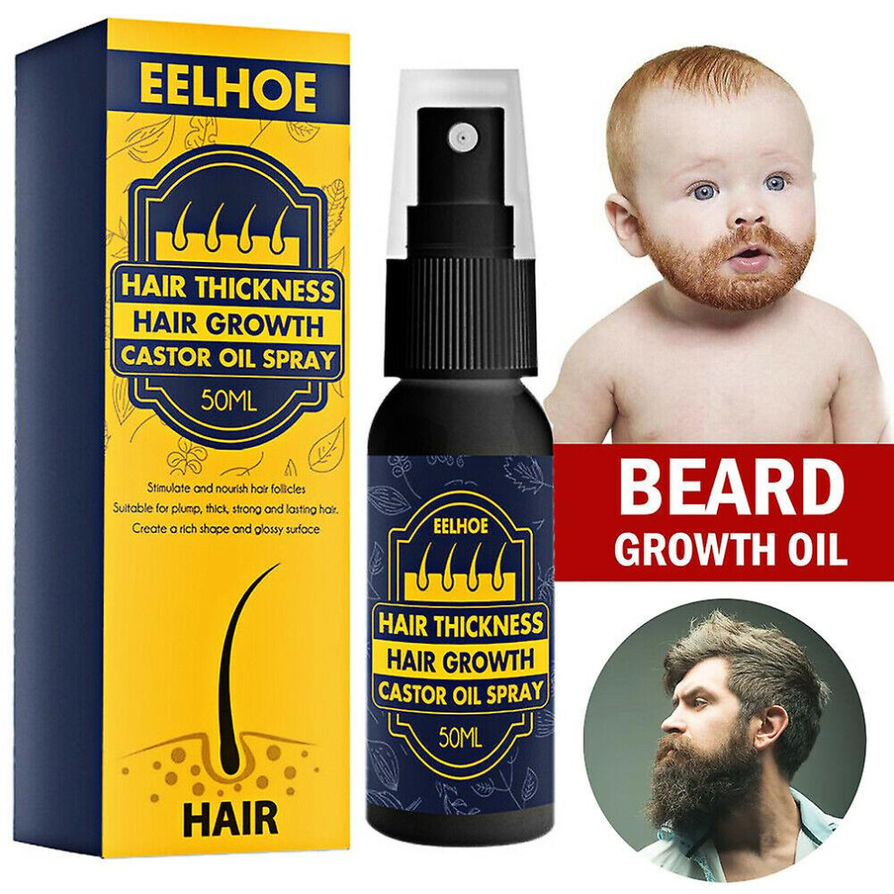 Beard Growth Oil for MEN Boosts Hair Regrowth Serum Mustache Hair Growing Beard