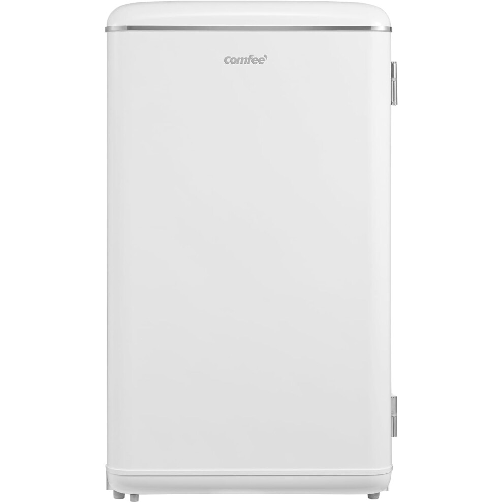 (White) Under Counter Fridge Only, 93L Retro Freestanding Fridge