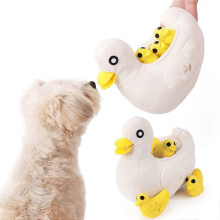 (As show, One size) Dog Squeaky Educational Snuffle Toys, Colorful Dog IQ Chew Toys, and Puppy Toys, Cute Interactive Plush Puzzle Toys, Birds in Tree Stump Hunting and T