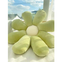 (As show, One size) Flower Pillow Decorative Throw Pillows Flower Shaped Cute Pillow Flower Plush Pillow Decorative Pillows for Teen Girls Cute Throw Pillows Green