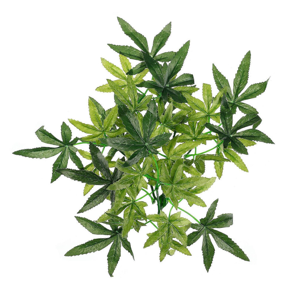 Kricely (As Show, One Size) Plastic Aquarium Plant Artificial Fish Tank Plant Decoration Reptile Tank Decor Suction Cup Plant