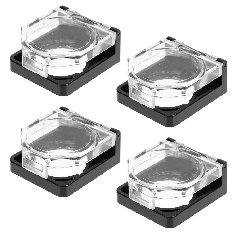 Kricely (As Show, One Size) 4Pcs Scram Button Protective Cover Dust-Proof Switch Guard Stop Button Protector