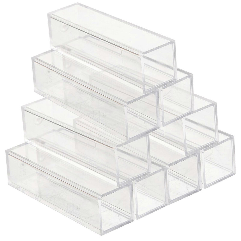 Kricely (As Show, One Size) 10Pcs 4.5Ml Polystyrene Disposable Plastic Cuvette(Transparent)